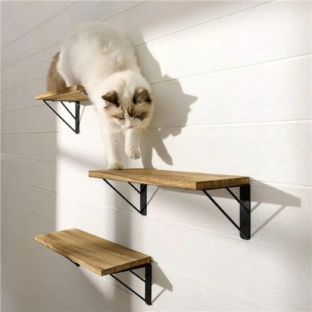 Floating Wall Shelves- Set of 3- for Bedroom Decor Living Room Kitchen Storage